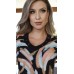 044931 Blusa Ramany Manga 3/4 Estampada